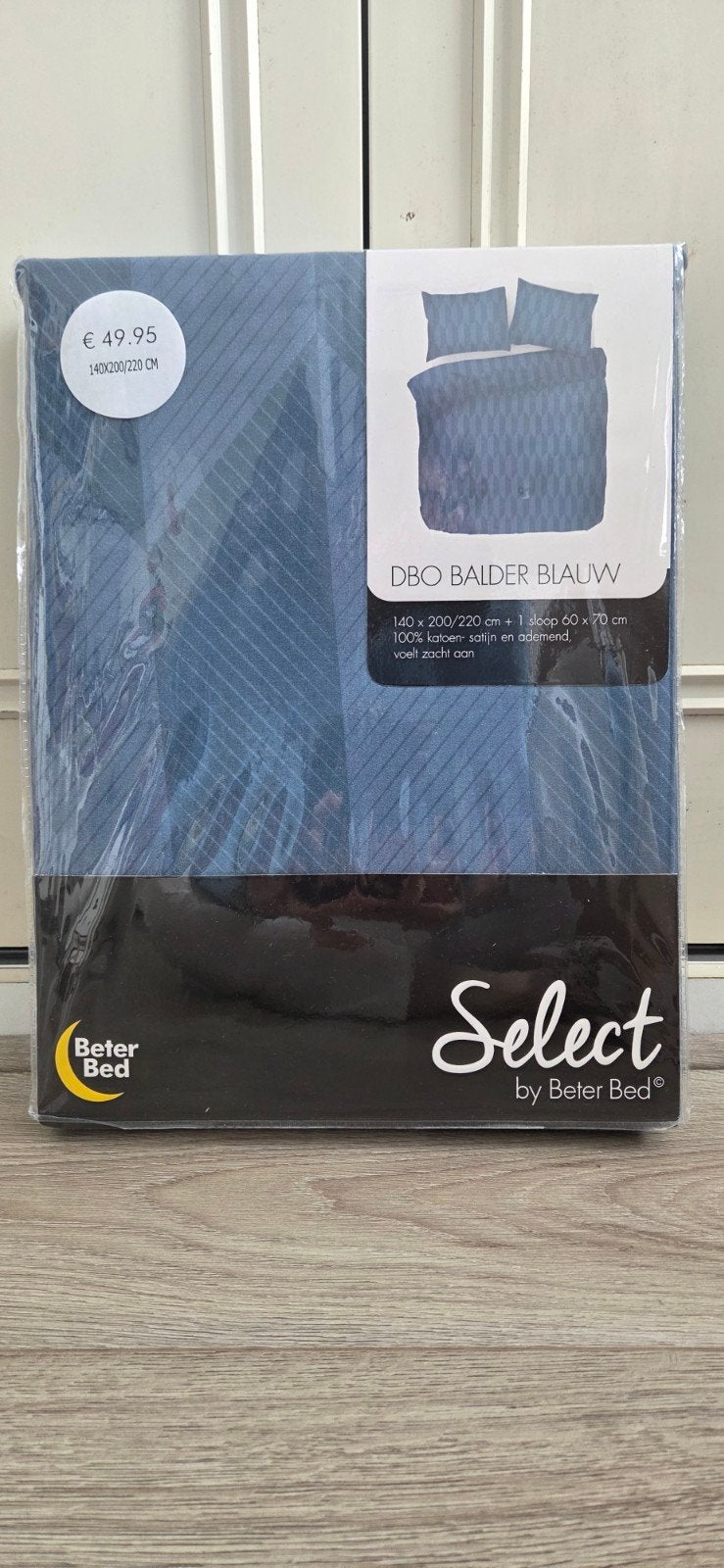 Select by Beter Bed blauw dekbedovertrek 140 x 200/ 220, Dekbedovertrek, Nieuw, Ophalen of Verzenden, Overige maten