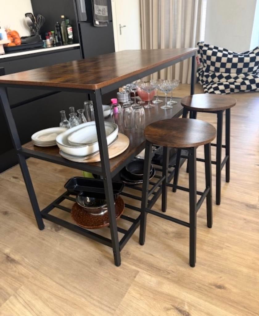 Kitchen table and stools, Ophalen of Verzenden, Zo goed als nieuw