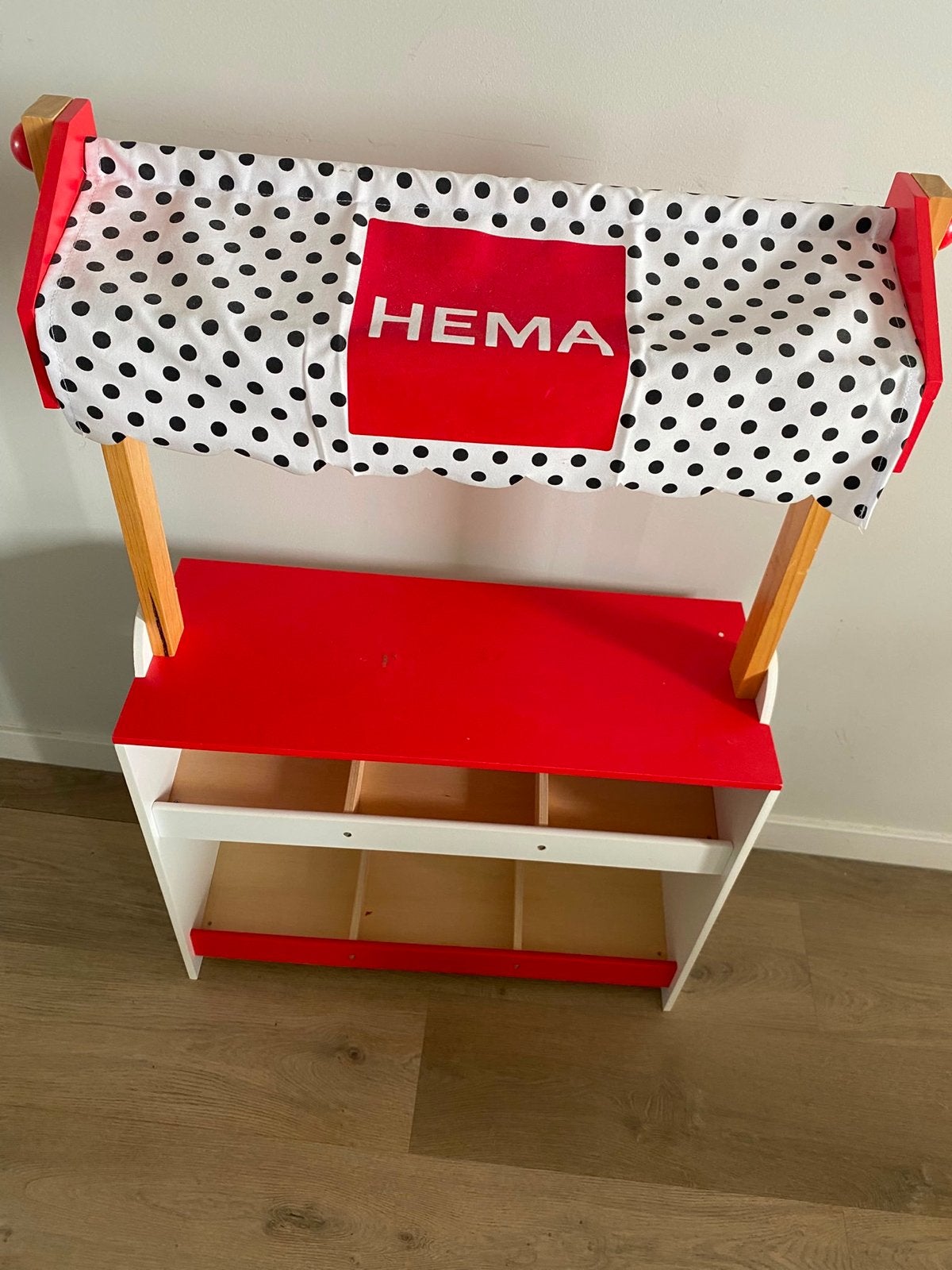 HEMA Houten Speelgoed Winkeltje / Marktkraam (Nette staat), Kinderen en Baby's, Speelgoed | Houten speelgoed, Ophalen, Gebruikt
