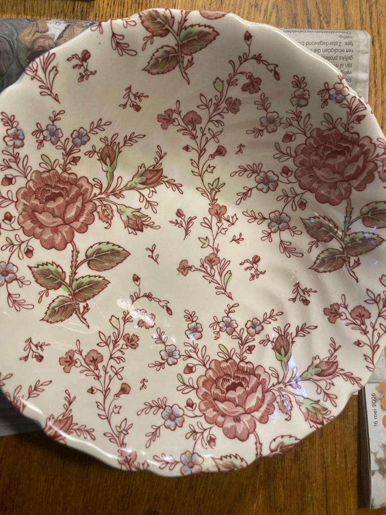 Johnson Brothers Rose Chintz schaal - Vintage, Ophalen of Verzenden