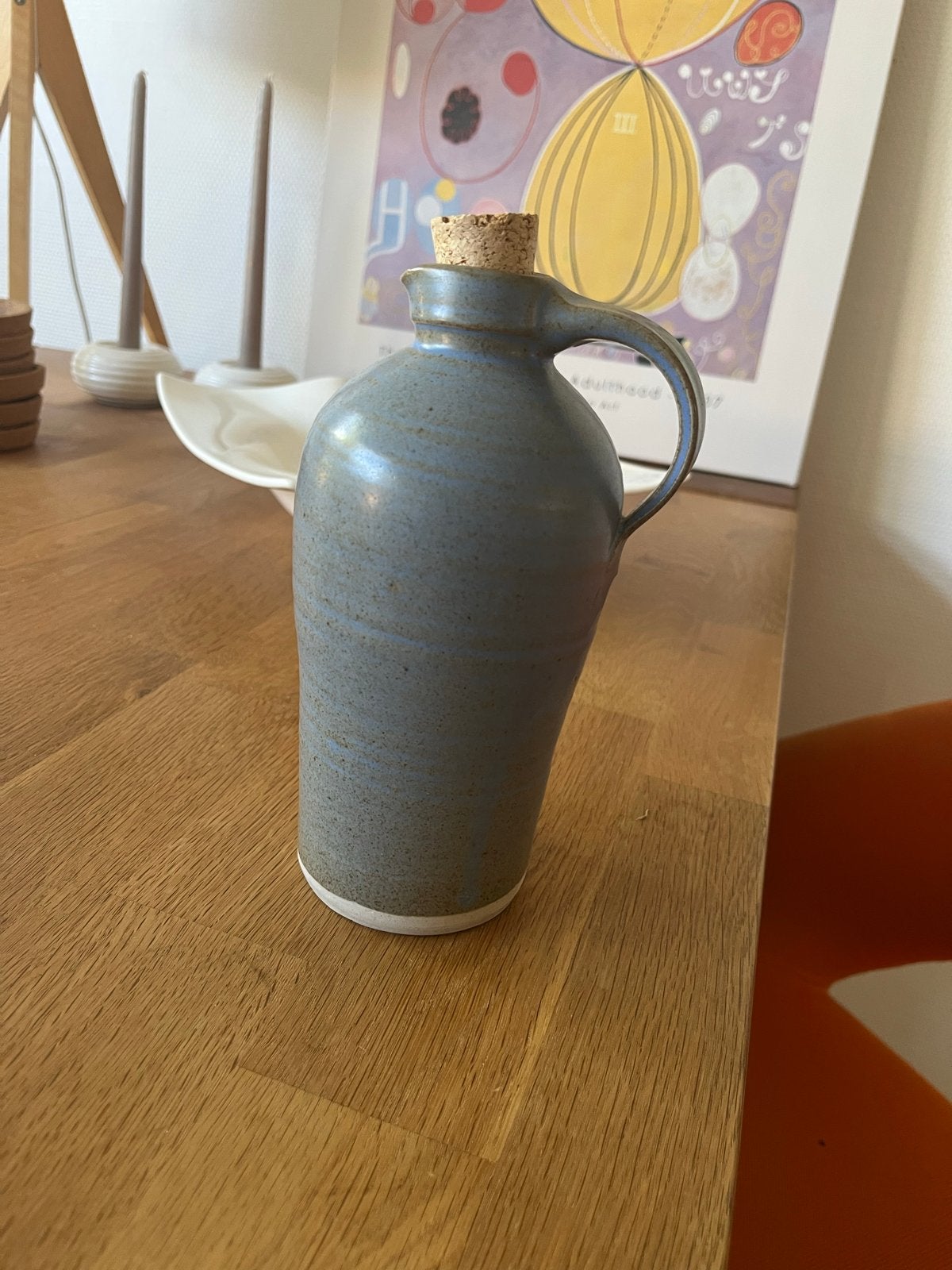 Keramieken kruik/fles - 18,5 cm hoog - Zo goed als nieuw, Ophalen of Verzenden