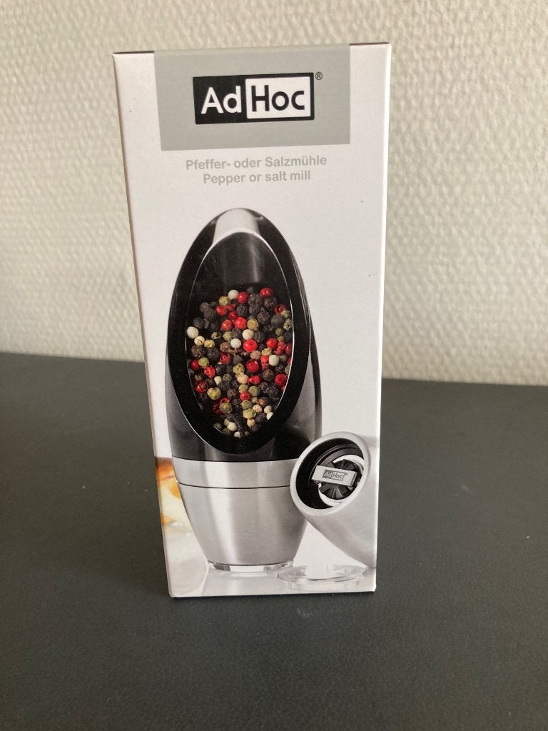 AdHoc Bud Peper of Zout molen 15,5 cm - Zwart per stuk, Ophalen of Verzenden, Nieuw