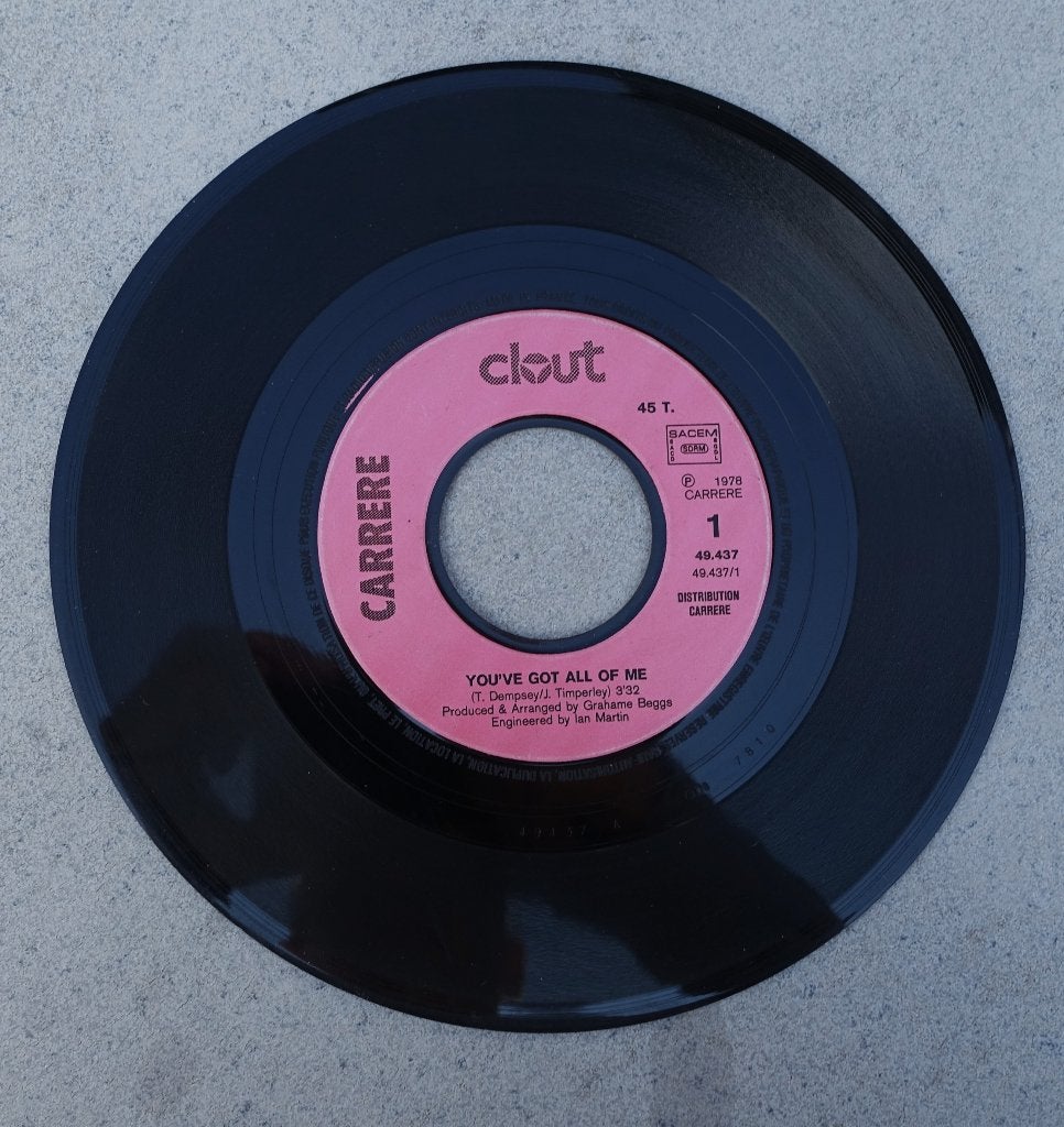 Clout - you've got all of me ( 7'' vinyl 1978 ), Gebruikt, 7 inch, Ophalen of Verzenden, Pop
