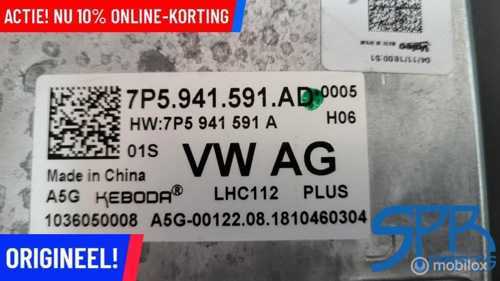 VW GOLF 7 FACELIFT SEAT ATECA 576 VOL LED module 7P5941591AD, Nieuw, Ophalen of Verzenden, Seat, Seat