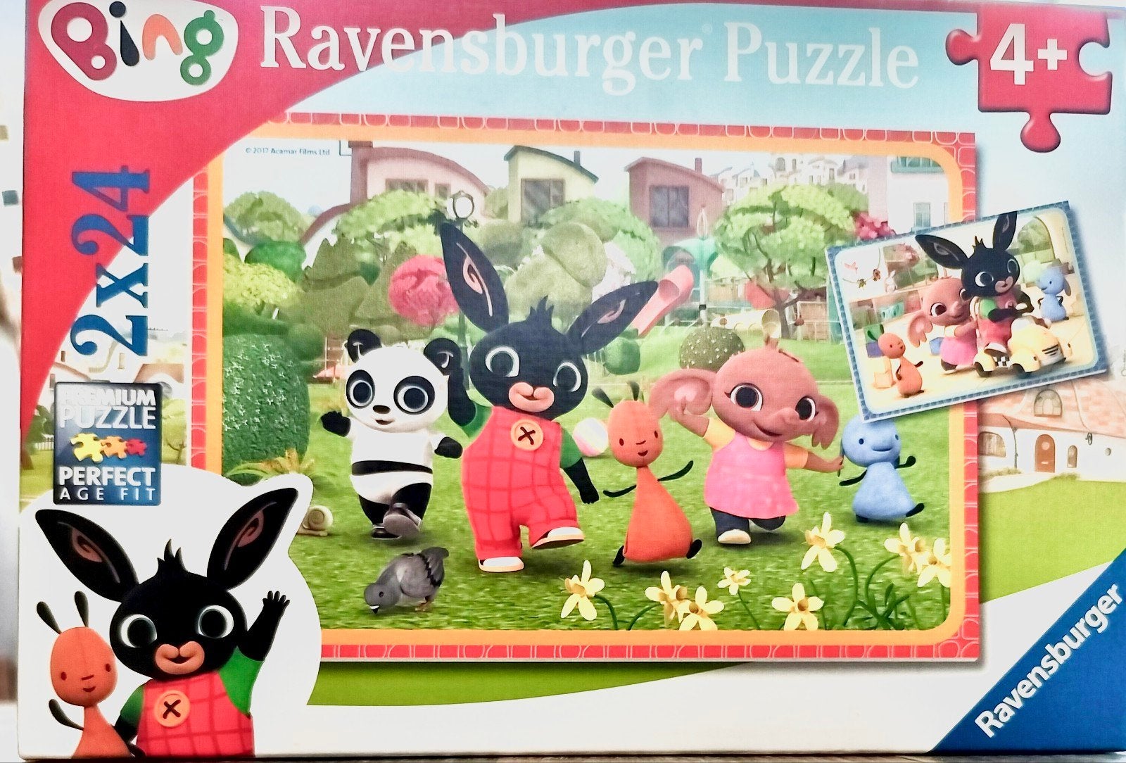 Bing Ravensburger Puzzel 2x24 stukjes - Zo goed als nieuw, Kinderen en Baby's, Speelgoed | Kinderpuzzels, Ophalen, 10 tot 50 stukjes