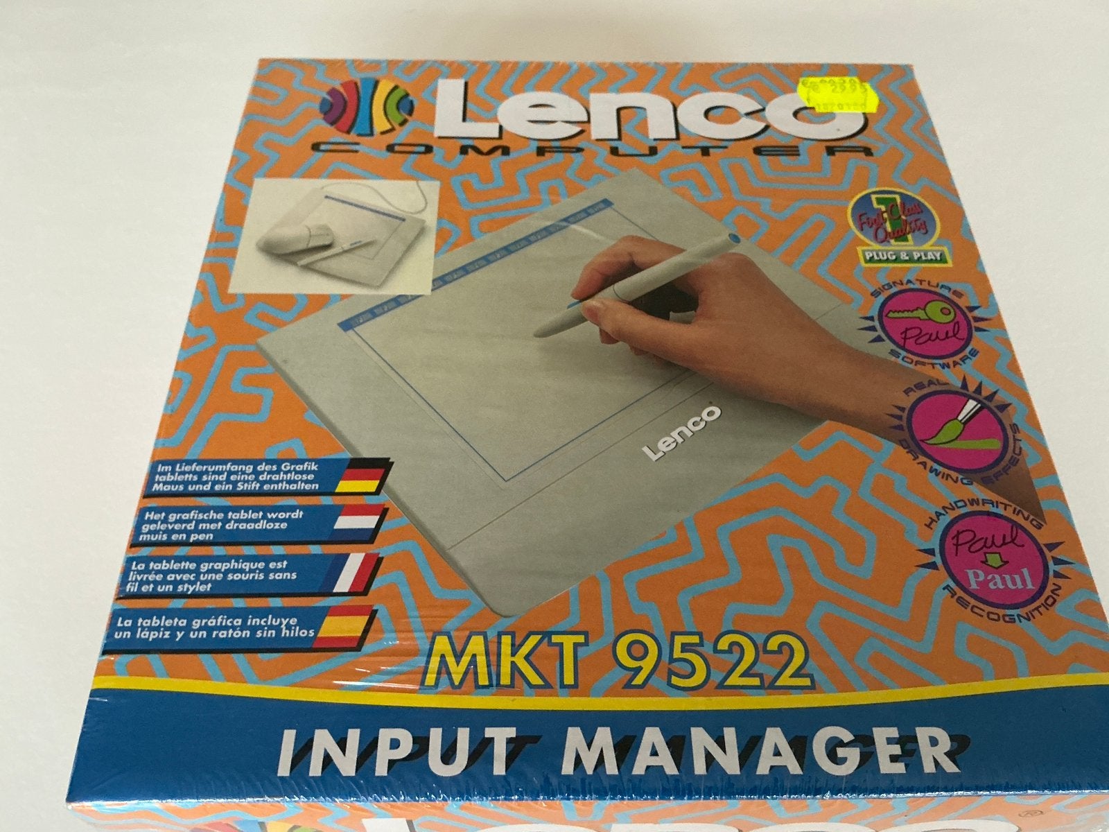 Lenco MKT 9522 draadloze Muis + Tekentablet en software NOS, Computers en Software, Vintage Computers, Ophalen of Verzenden, Lenco