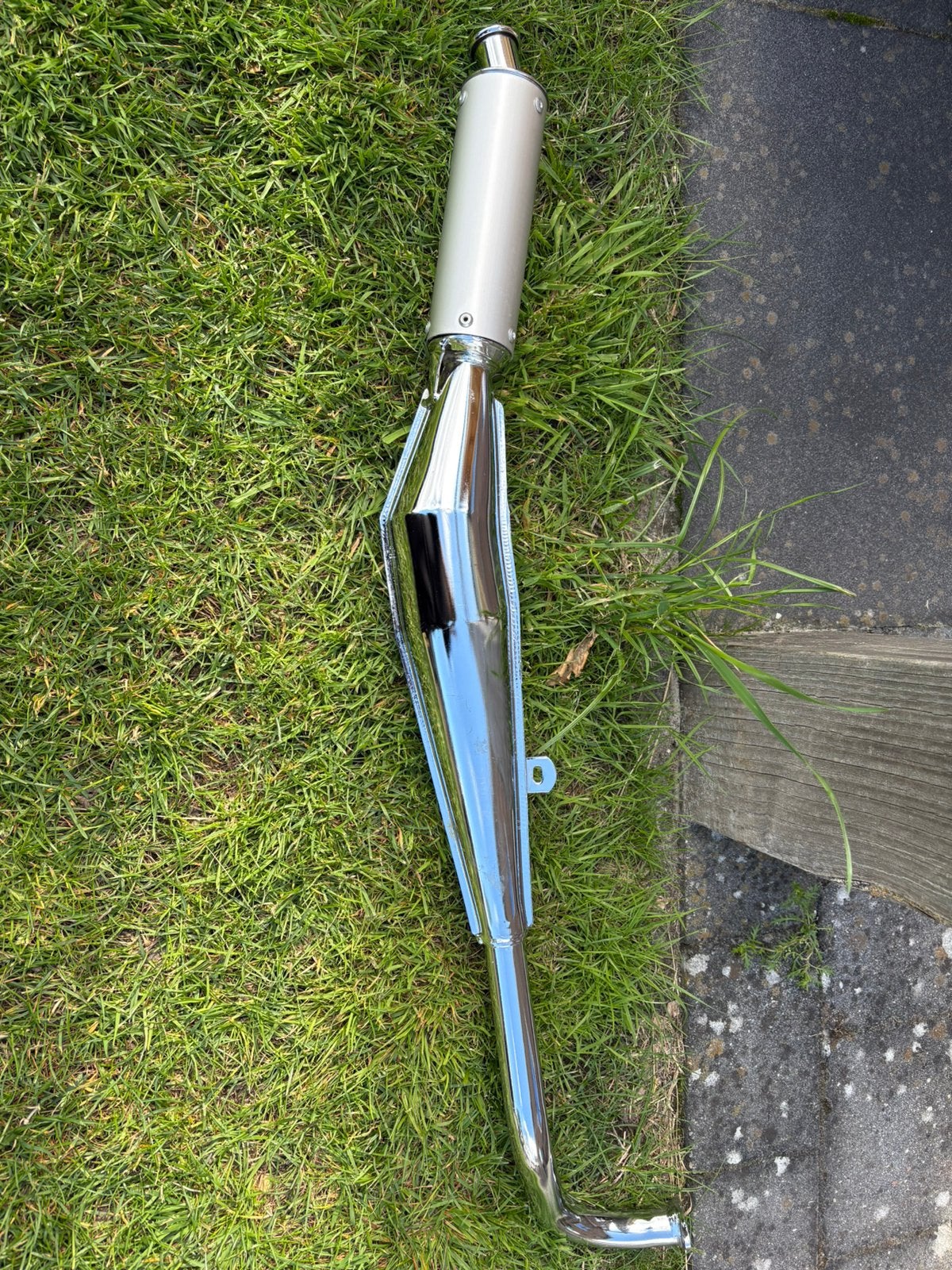 Techno bullet chroom 28mm uitlaat, Ophalen of Verzenden, Zo goed als nieuw, Uitlaat, Piaggio