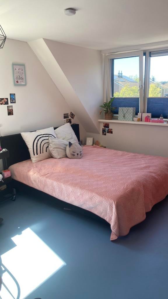 Boxspring bed 180*210(inclusief hoofdbord), Ophalen, Tweepersoons, Zo goed als nieuw, 180 cm