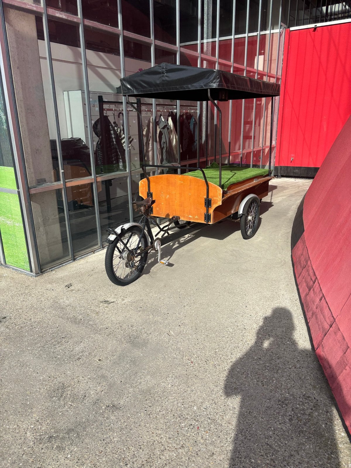 Ouderwetse bakfiets met stevig zeil - Eyecatcher!, Gebruikt, Ophalen, Overige merken, Huif