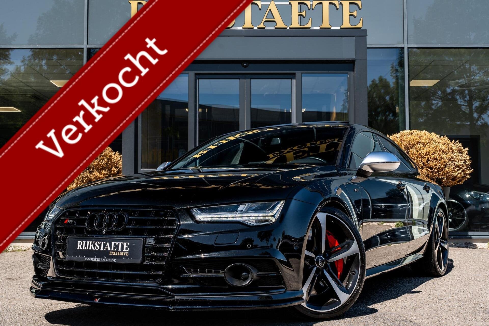 Audi 4.0 TFSI S7 Quattro|PANO|360°|BOSE|ACC|MEMORY|CARBON, Auto's, Automaat, Gebruikt, Met garantie (alle), 4 stoelen