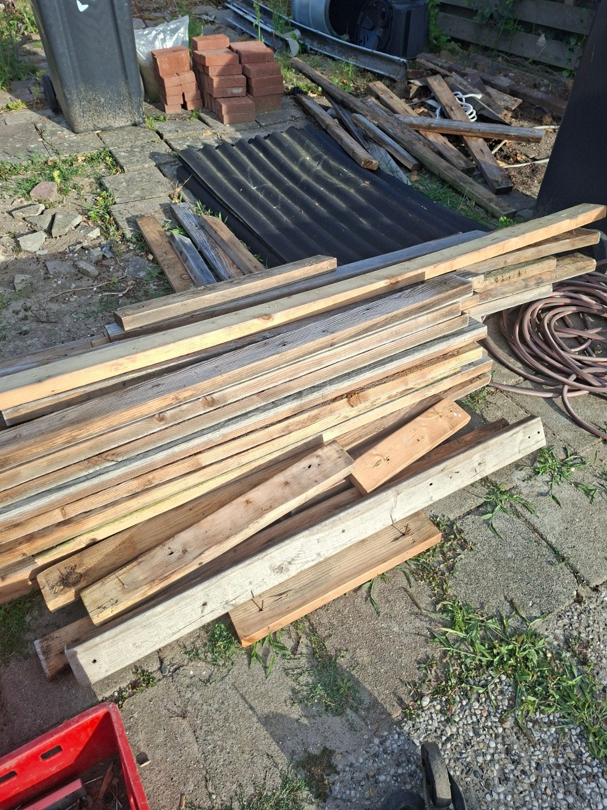 Diverse houten balken/latten, Ophalen, Gebruikt, Plank, Minder dan 200 cm