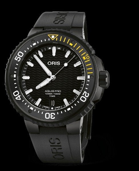 Oris Aquis Pro Duikhorloge -Caliber 400 2.Garantie tot 2036, Overige merken, Staal, Polshorloge, Kunststof