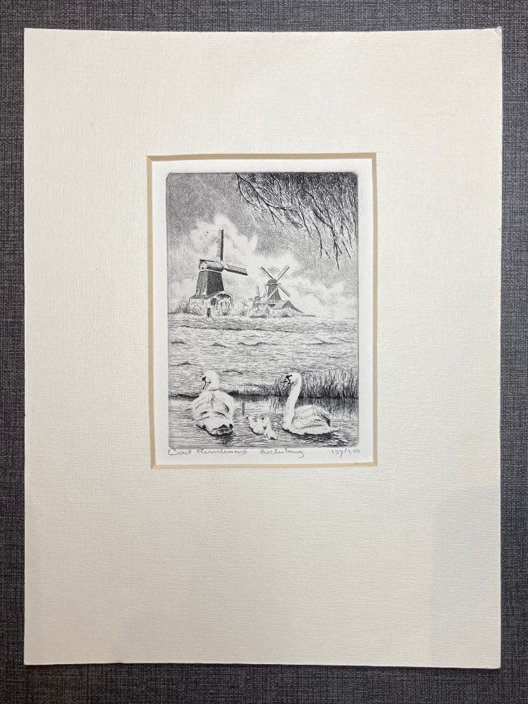 Ets "Poelenburg" van Bart Reindersma, 2000 tot heden, 7 cm, Ets, Ophalen of Verzenden