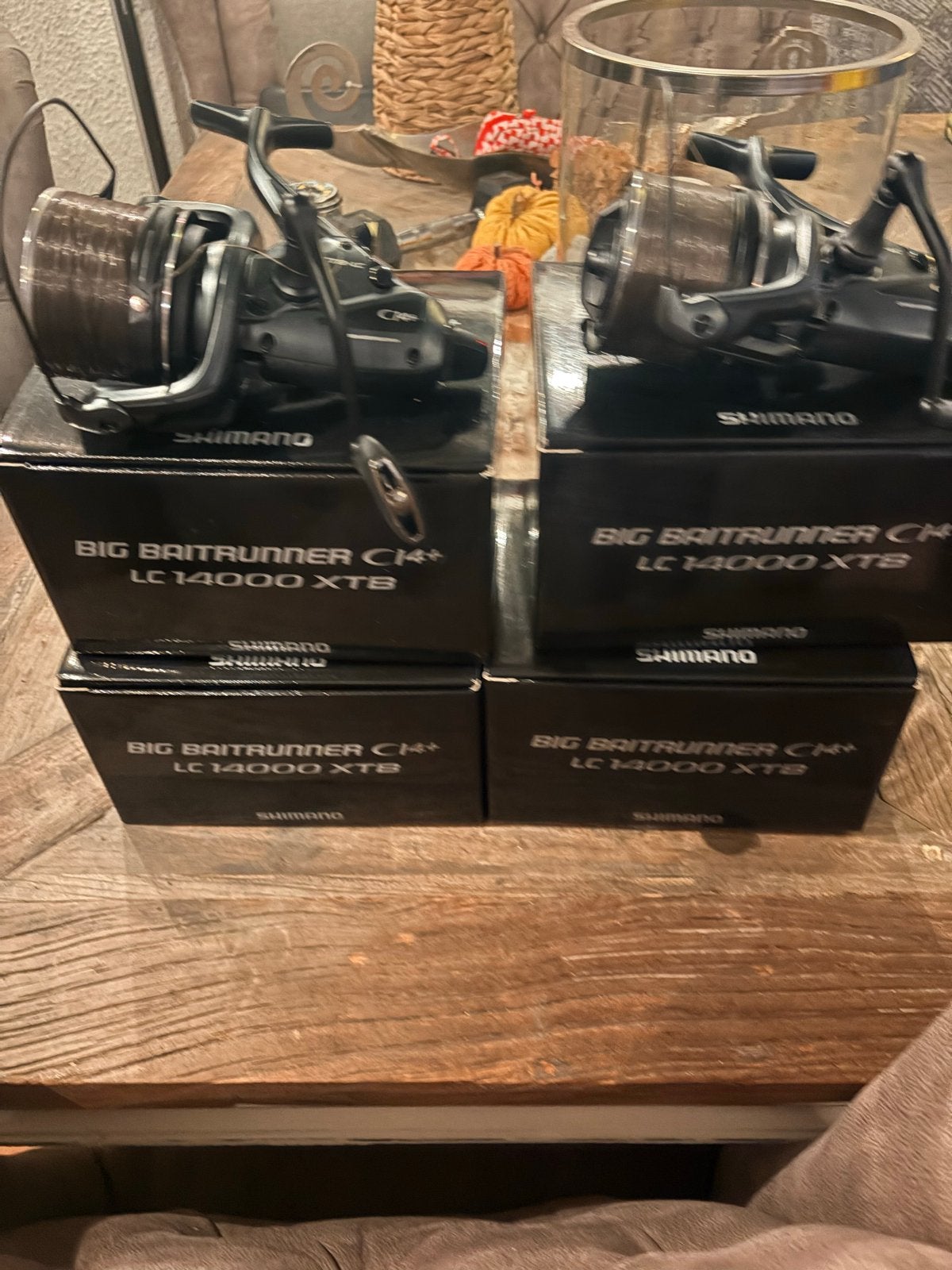 4x Shimano C14 XTB 14000 Big Baitrunners, Watersport en Boten, Hengelsport | Karpervissen, Ophalen of Verzenden, Zo goed als nieuw