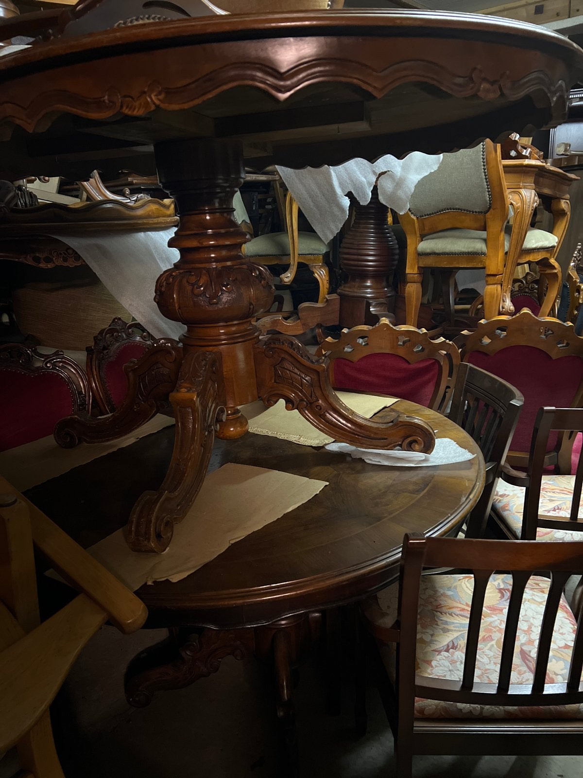 Barok Eetkamertafel - Magazijn Leegverkoop, Ophalen