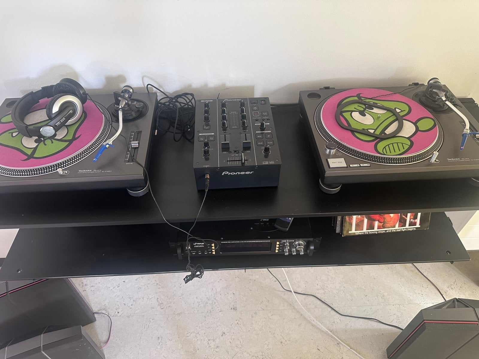 Set  tecnichs  1210 mk2 + mixer+receiver, Ophalen of Verzenden, Zo goed als nieuw, Overige merken