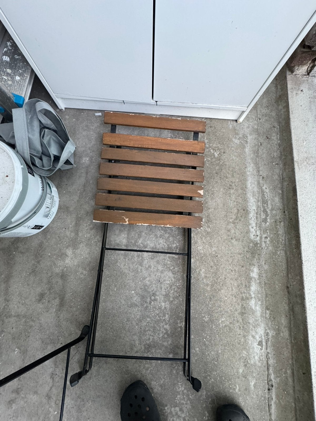 Tuintafel met 3 stoelen, Ophalen, Gebruikt, Vierkant