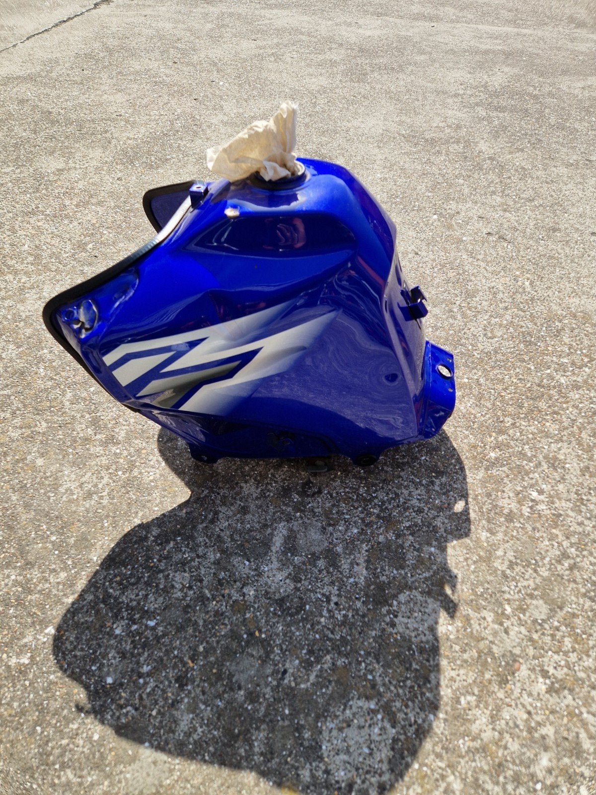 Yamaha tank XT600E, Ophalen, Gebruikt