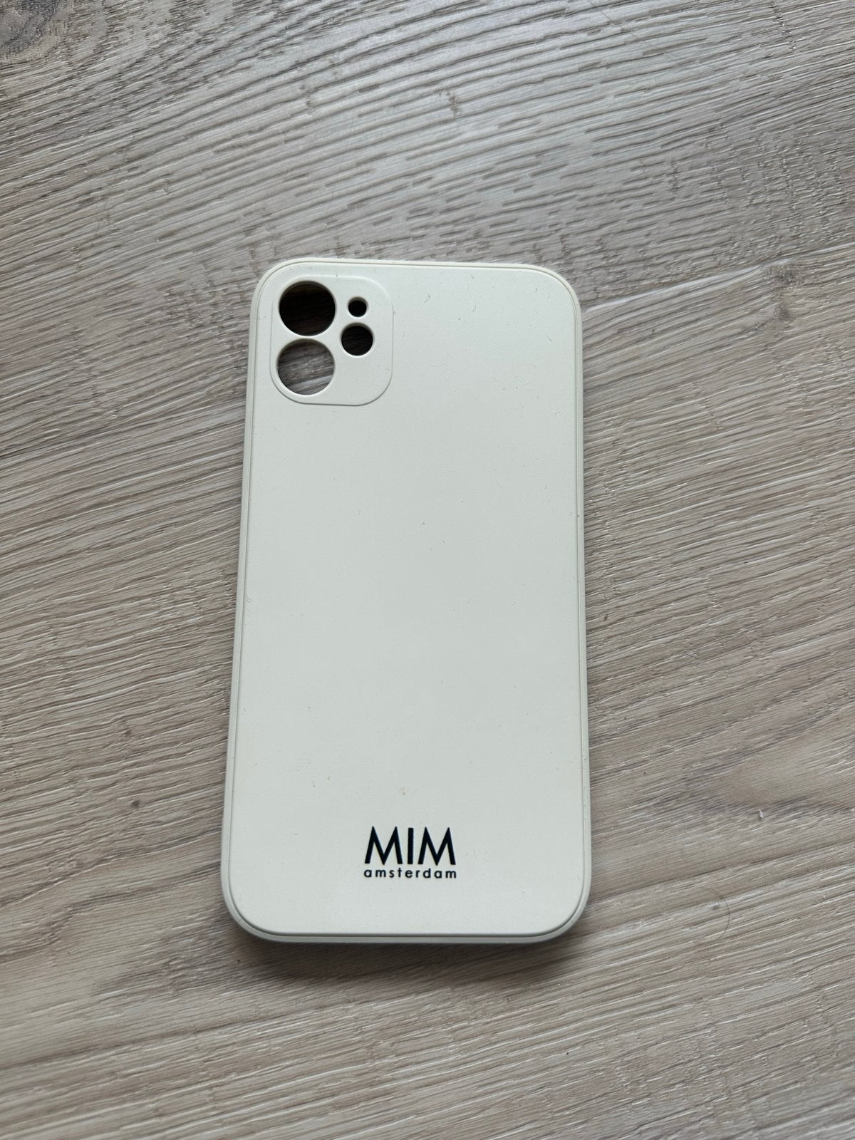 MIM Amsterdam Hoesje voor iPhone 11 - Wit, Kunststof, IPhone 11, Gebruikt, Krasbestendig