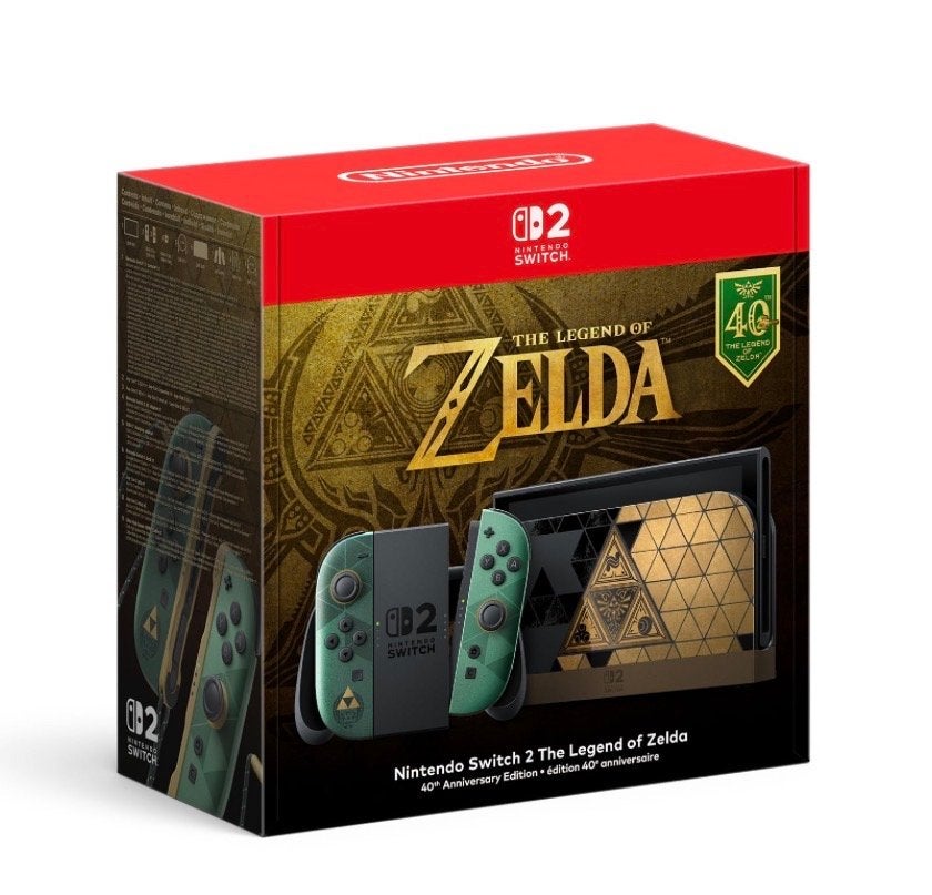 Pre order - Nintendo Switch 2 The Legend of Zelda 40th Anni, Switch OLED, Met games, Met 2 controllers, Nieuw