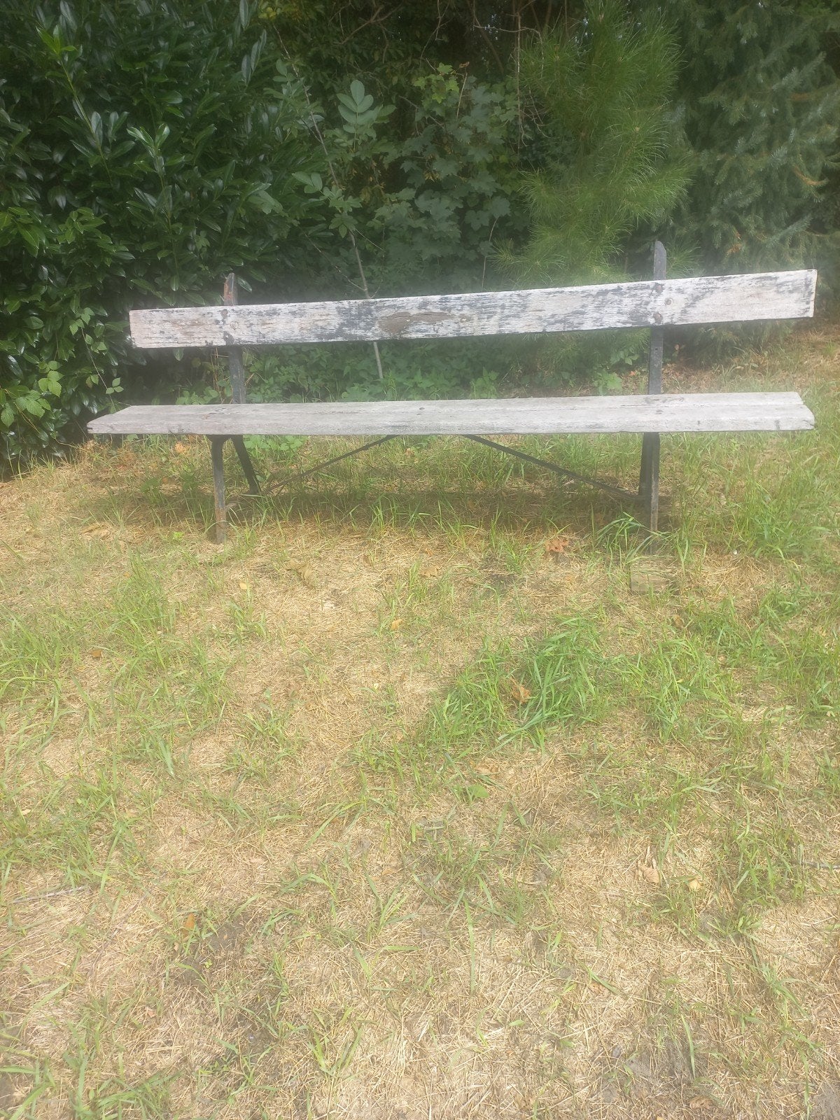 tuinbank, Ophalen, Gebruikt, IJzer, Tuinhek