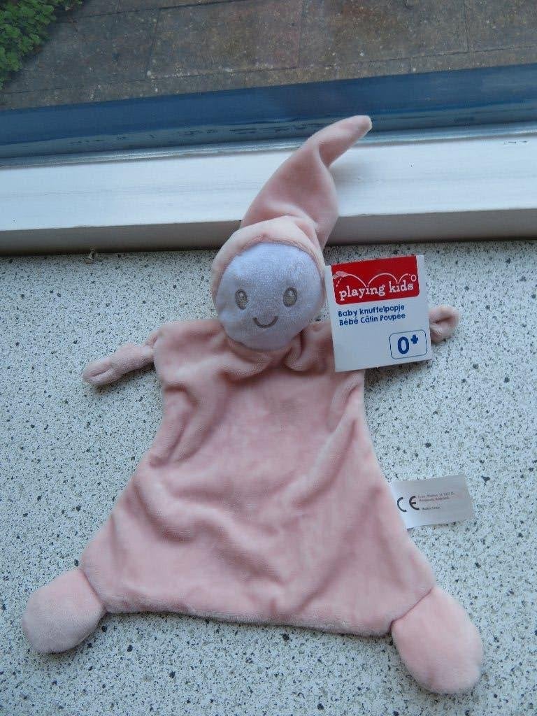 Knuffeldoek spookpop knuffelpop merk Evora van Kruidvat, Konijn, Ophalen of Verzenden, Zo goed als nieuw, Wasbaar