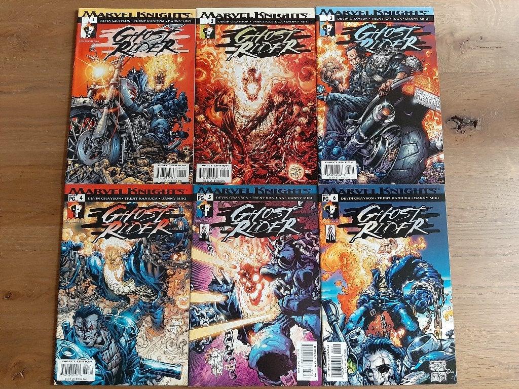 Ghost Rider (2001 Marvel) # 1-6 (complete serie), Boeken, Strips | Comics, Zo goed als nieuw, Complete serie of reeks, Amerika
