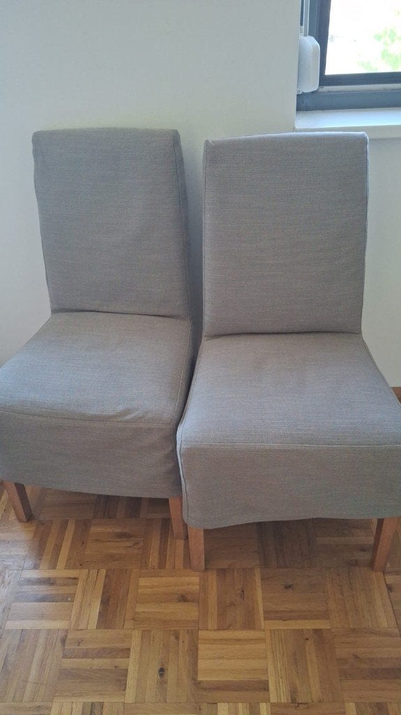 Eetkamer stoelen Ikea, Ophalen, Twee, Zo goed als nieuw, Stof