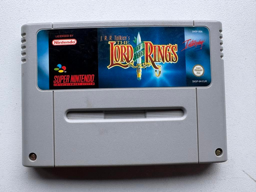 J.R.R. Tolkien's The Lord of the Rings SNES, Gebruikt, 1 speler, Ophalen of Verzenden, Role Playing Game (Rpg)