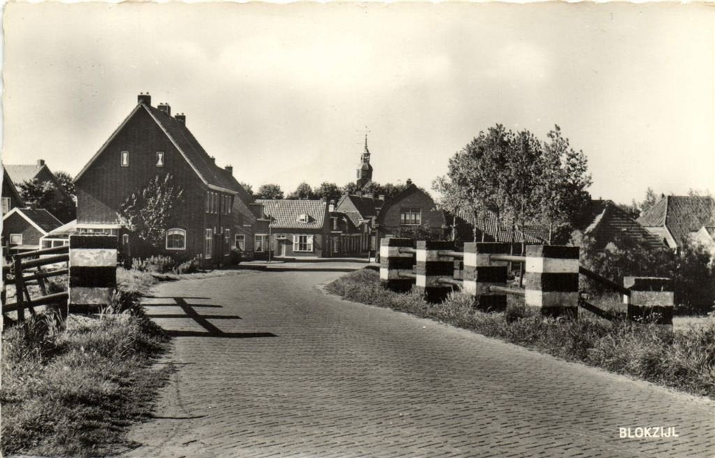 Blokzijl - dorpsgezicht - ongelopen, Verzenden, 1940 tot 1960, Ongelopen, Noord-Brabant