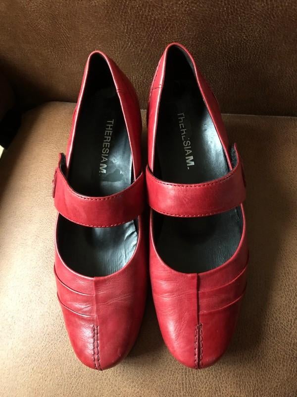 rood leren schoenen - Theresia M.  37 - nieuw - hak 4,5 cm, Kleding | Dames, Schoenen, Theresia M, Nieuw, Ophalen of Verzenden