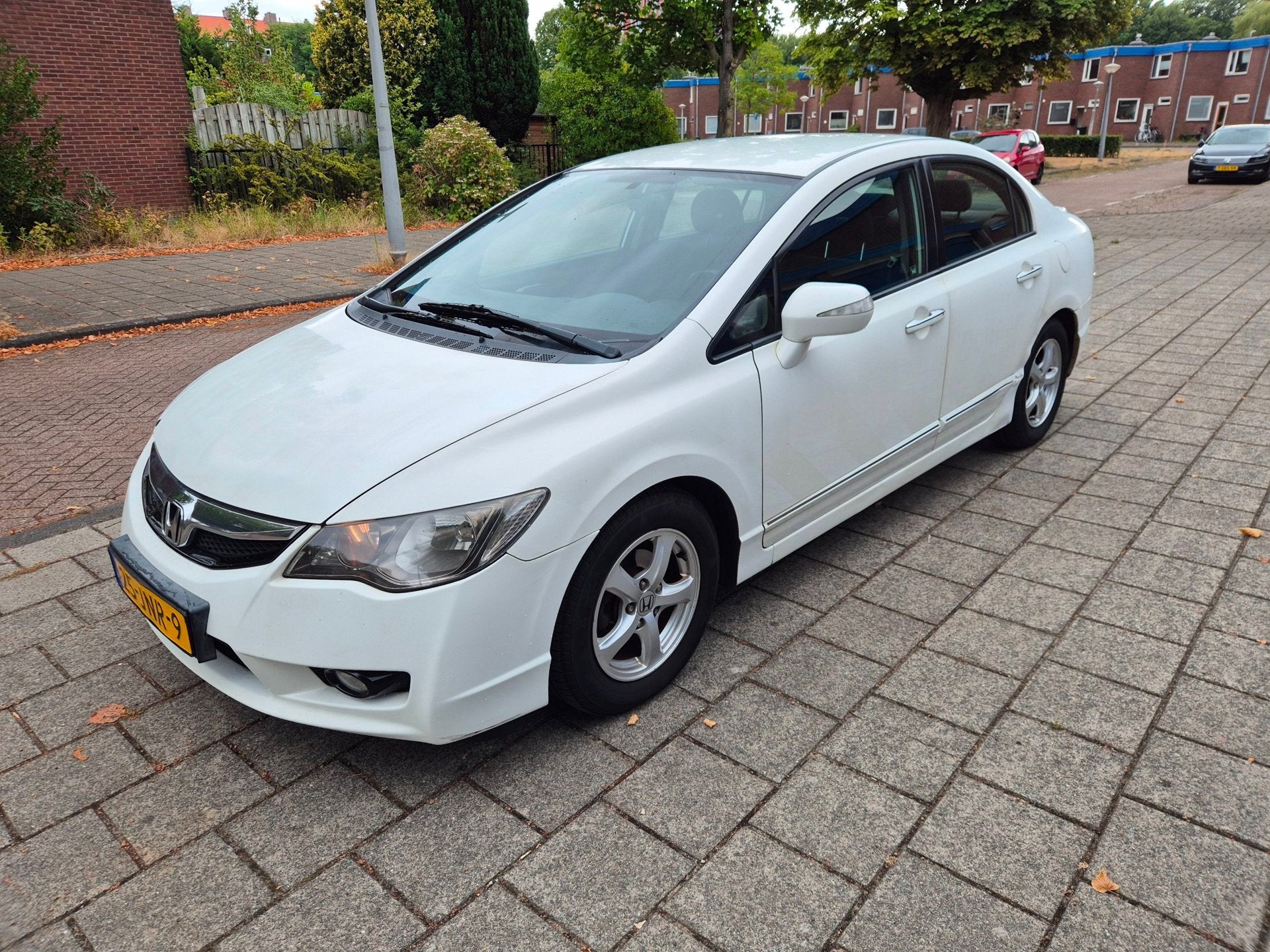 Honda Civic 1.3 Hybrid AUTOMAAT, Auto's, Honda, Gebruikt, Multifunctioneel stuurwiel, Wit, Origineel Nederlands
