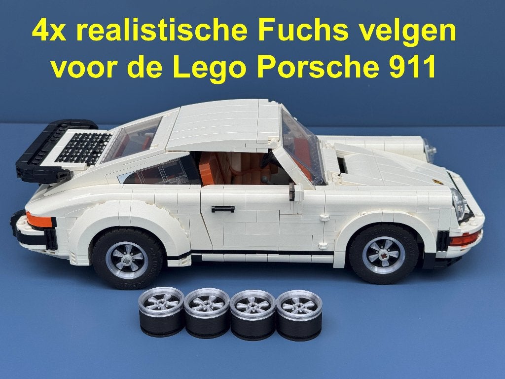 Mooie zilveren Fuchs velgen voor de Lego Porsche 911 (10295), Ophalen of Verzenden, Nieuw