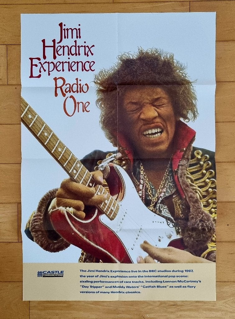 Jimi Hendrix - Radio One - Poster, Rechthoekig Staand, Ophalen of Verzenden, Zo goed als nieuw, A1 t/m A3