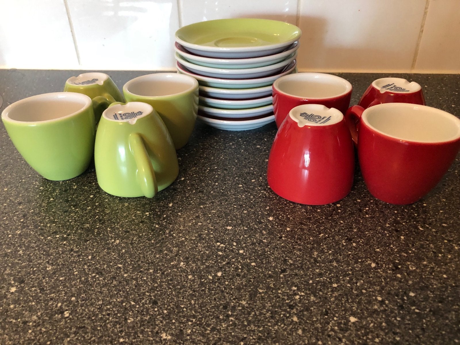 8 Jos ten Berg espressokopjes met schotels, Ophalen, Overige merken, Keramiek, Zo goed als nieuw