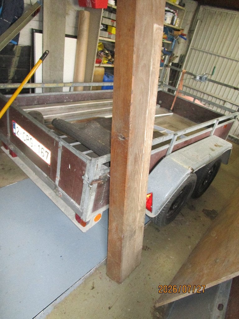 eiken balk, Ophalen, Gebruikt, Hardhout, Minder dan 180 cm
