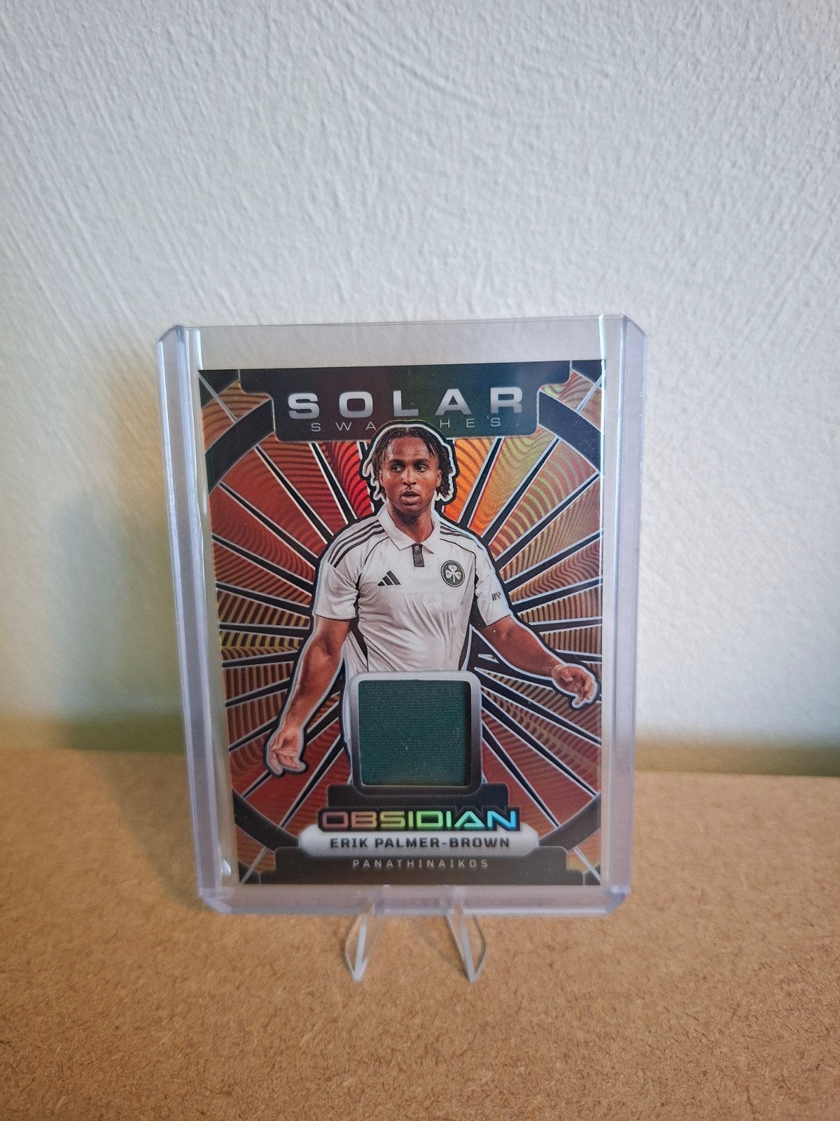 Erik Palmer-Brown Panathinaikos Panini Solar Swatches Kaart, Ophalen of Verzenden, Zo goed als nieuw, Buitenlandse clubs, Spelerskaart