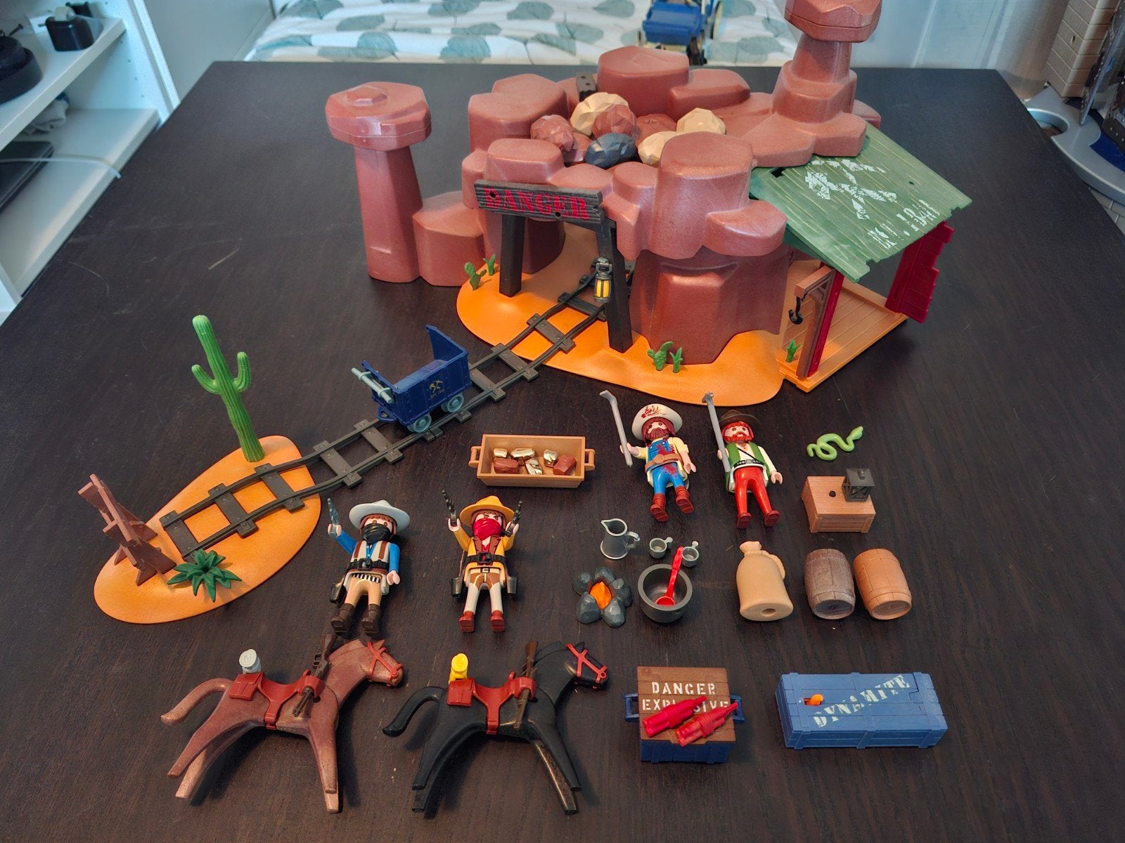 Playmobil Western Goudmijn Bandieten en Goudzoekers, Gebouw, Complete set, Zo goed als nieuw, Historisch