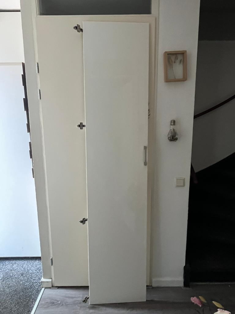 Fardal deur pax kast met scharnieren hoogglans wit 50x229 cm, Huis en Inrichting, Kasten | Boekenkasten, Ophalen, Minder dan 25 cm