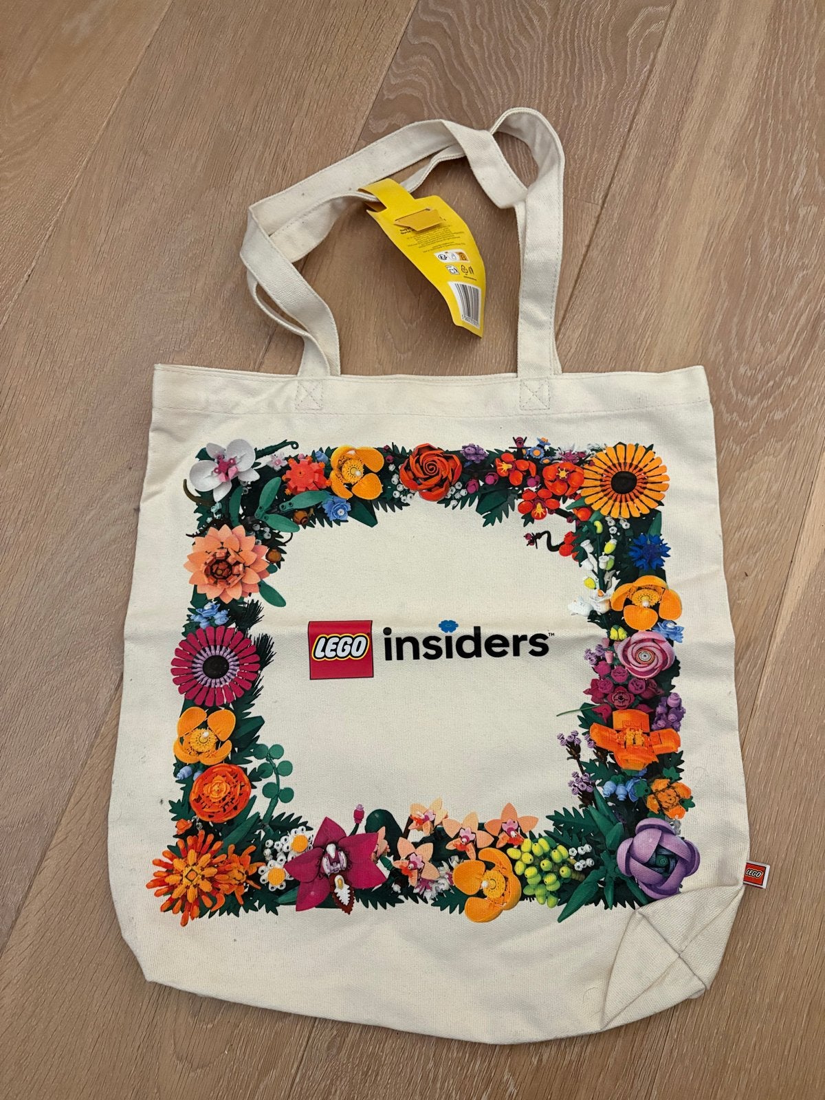 LEGO Insiders Tote Bag - Nieuw met bloemenprint, Ophalen, Nieuw, Beige, Shopper