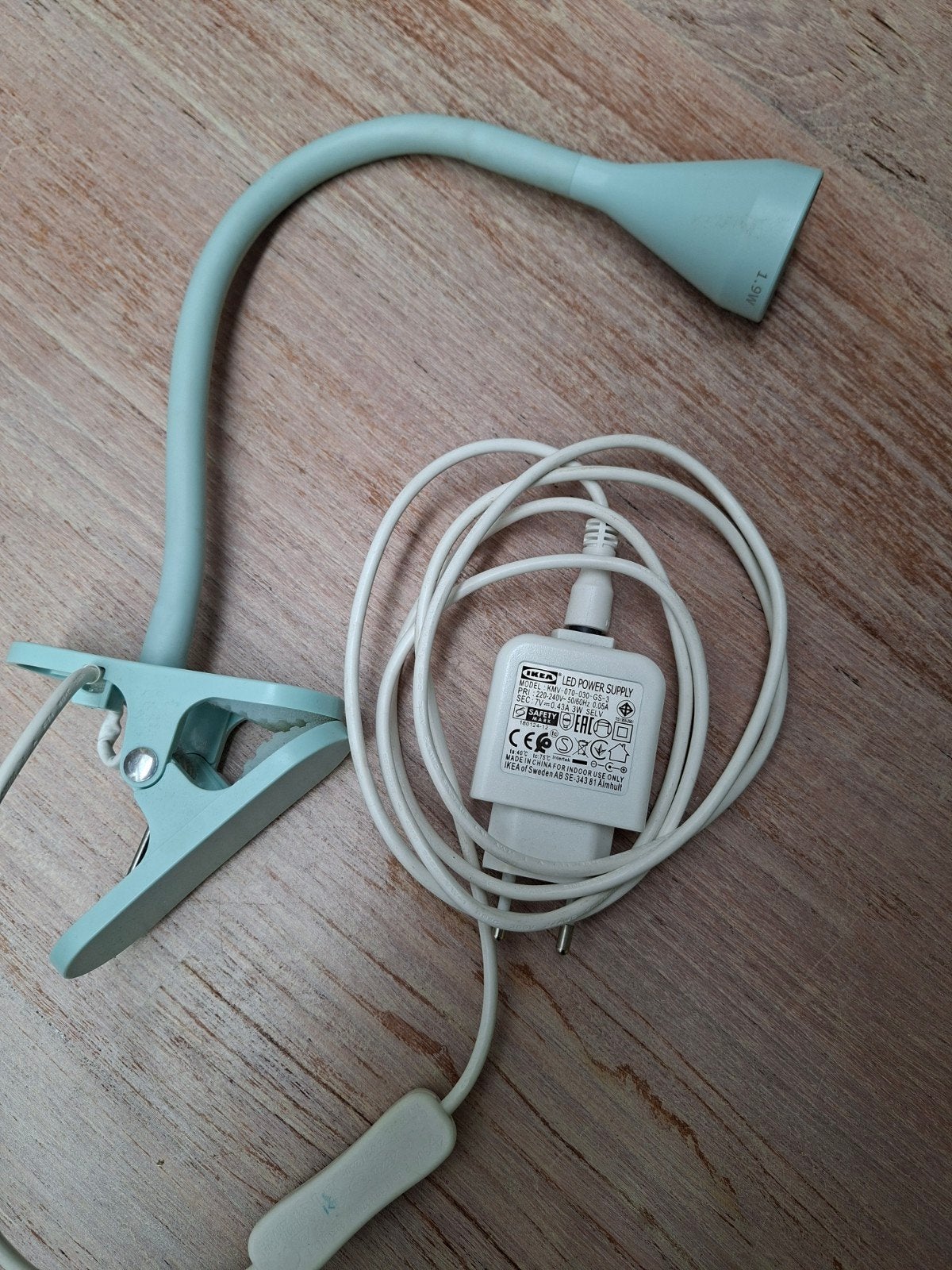 IKEA bureaulamp, led-klemspot, Ophalen of Verzenden, Gebruikt