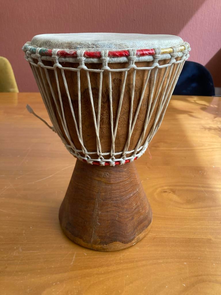 Mooie handgemaakte Djembe trommel, Gebruikt, W, Ophalen of Verzenden, W