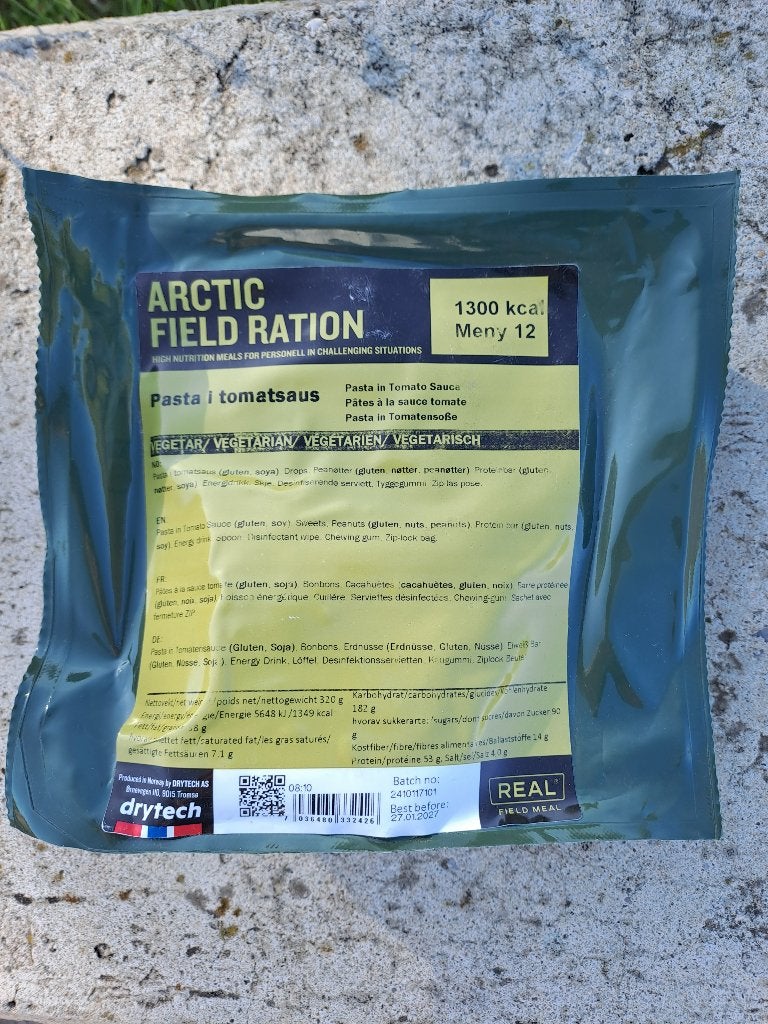 Arctic Field Ration Menu 12 Noors MRE rantsoen Vegatarisch, Verzamelen, Militaria | Algemeen, Landmacht, Overige typen, Overige gebieden