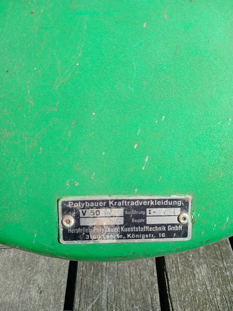 Orginele groene Zundapp/kreidler v50 polybauer kuip race, Ophalen of Verzenden, Gebruikt, Kap