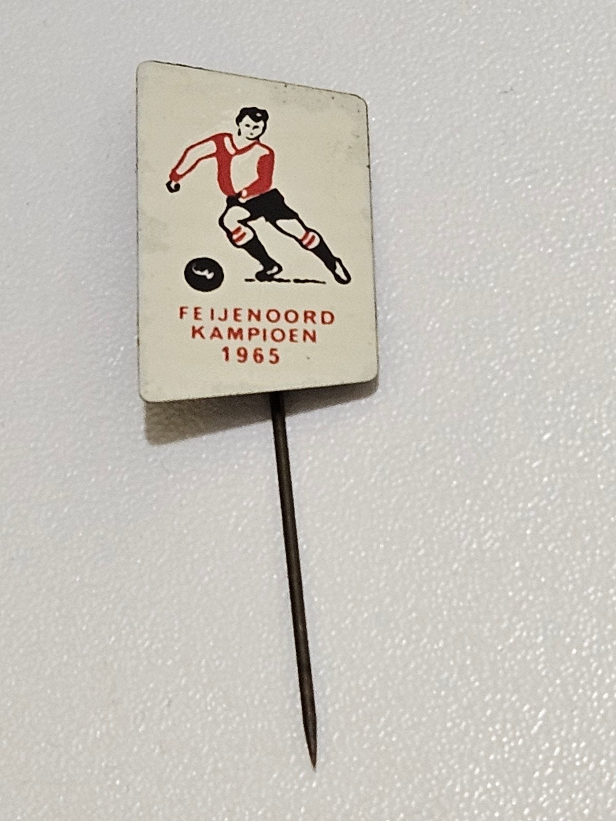 Feyenoord kampioen 1965 speldje, Ophalen of Verzenden, Zo goed als nieuw, Feyenoord, Overige typen