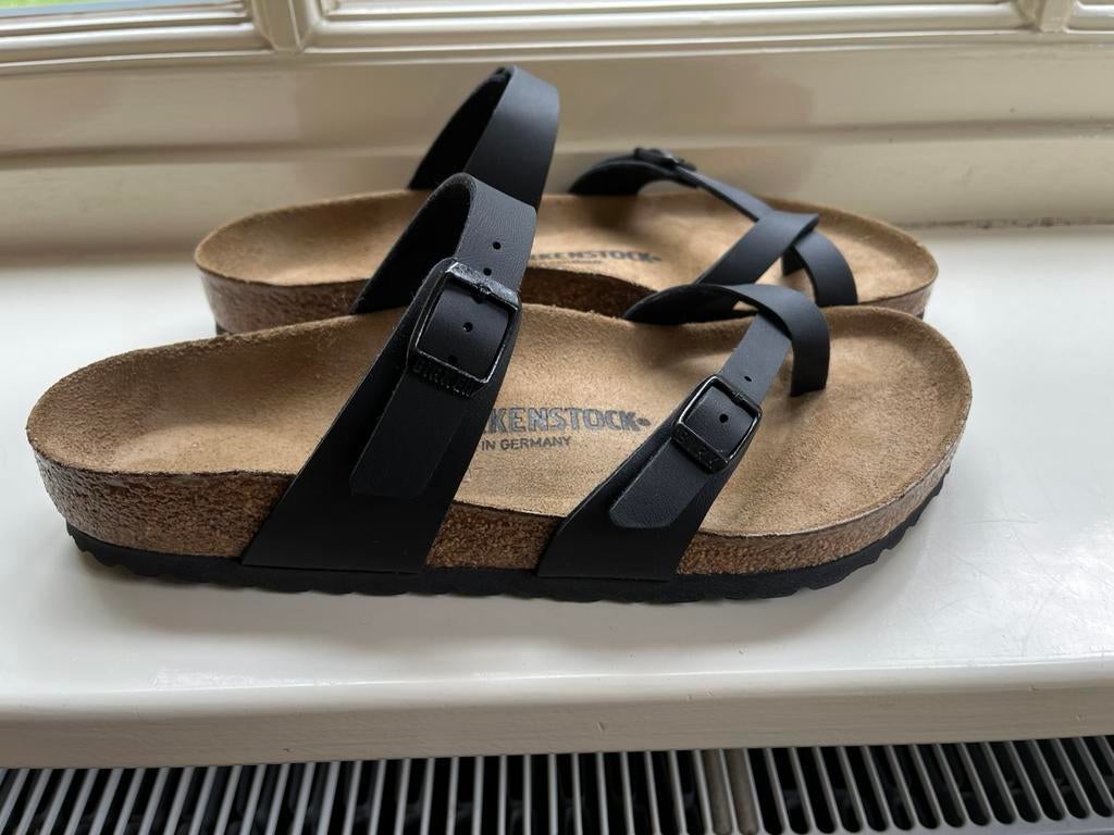 Birkenstock Mayari slippers zwart maat 40 nieuw, Ophalen of Verzenden, Nieuw, Zwart, Sandalen of Muiltjes