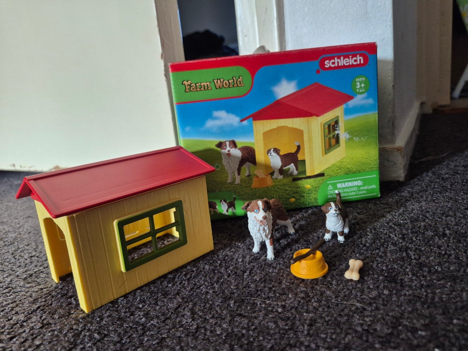 Zgan schleich 42573 hondenhok met australian sheperd /herder, Ophalen of Verzenden