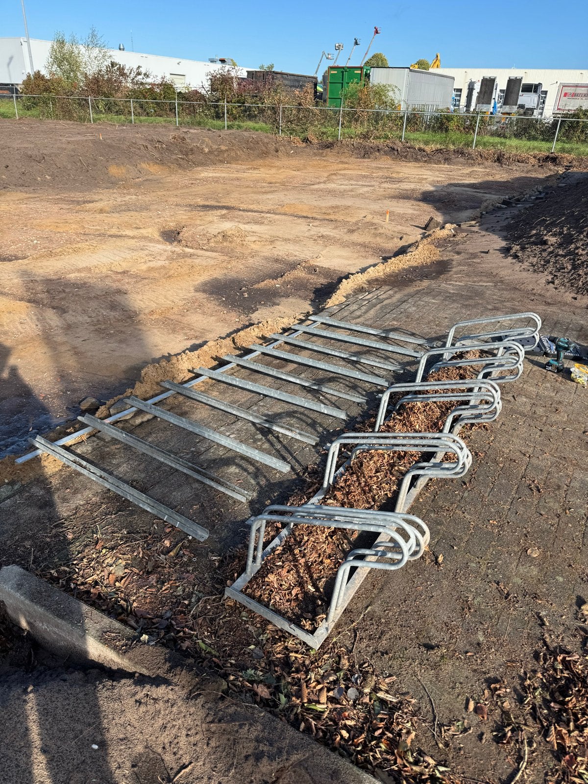 Fietsenrek voor 10 fietsen, 350cm breed, Ophalen, Gebruikt