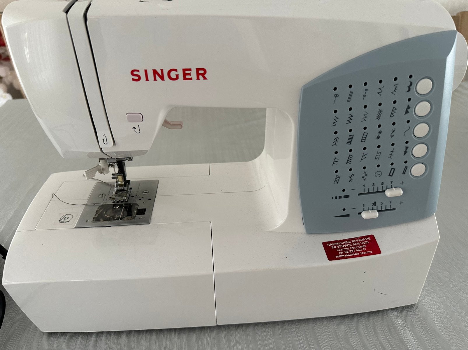 Singer naaimachine, Hobby en Vrije tijd, Naaimachines en Toebehoren, Gebruikt, Naaimachine, Singer, Ophalen of Verzenden