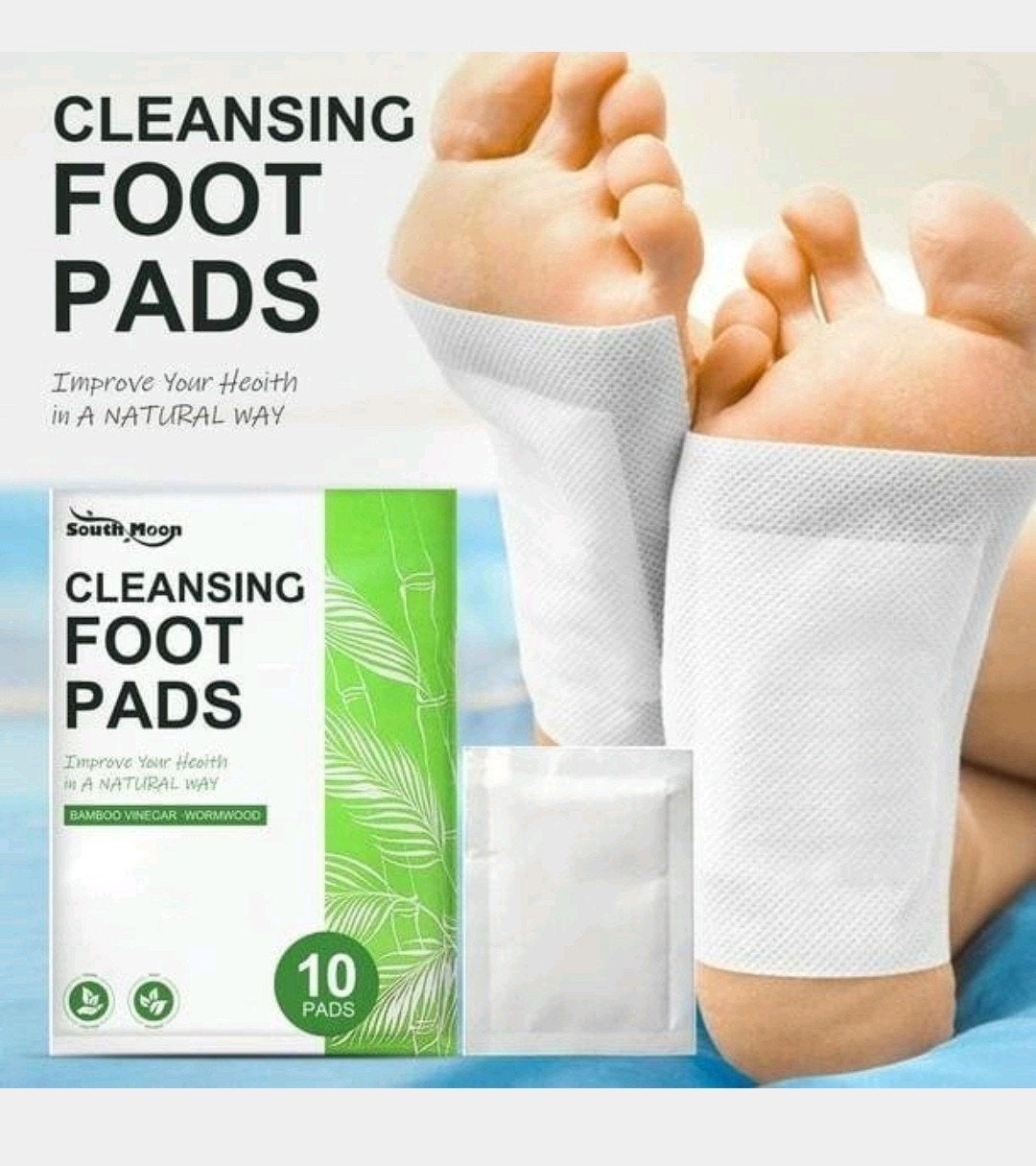South Moon Detox Voetpleisters - Natuurlijke Ontgifting, Ophalen of Verzenden, Nieuw, Overige typen